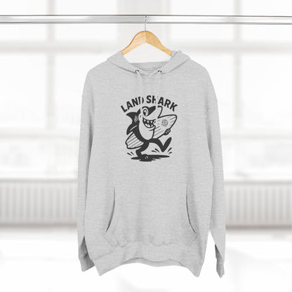 Land Shark Unisex - Pull-Over Cotton Blend Fleece Hoodie