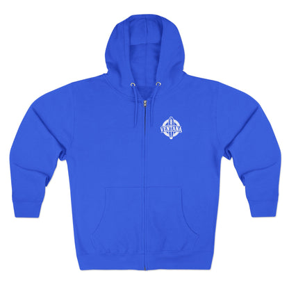 Ventana Surfsquatch by Thiago Bianchini Unisex - Zip Cotton Blend Fleece Hoodie