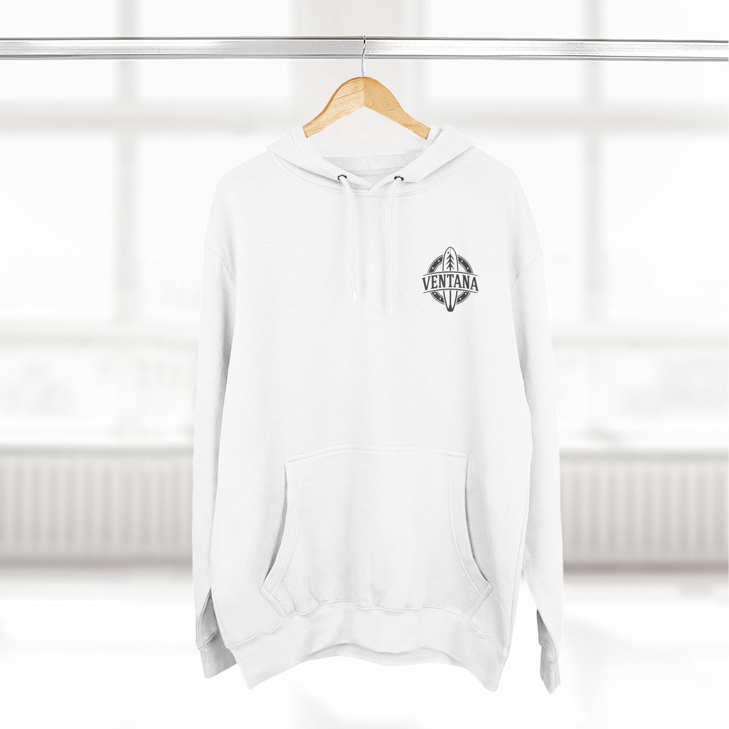 Ventana Surfsquatch by Thiago Bianchini Unisex - Pull-Over Cotton Blend Fleece Hoodie