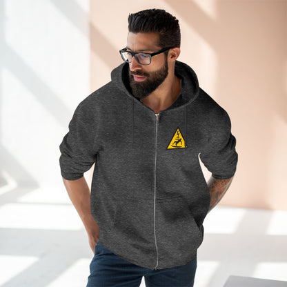 Electric Surfer Unisex - Zip Cotton Blend Fleece Hoodie