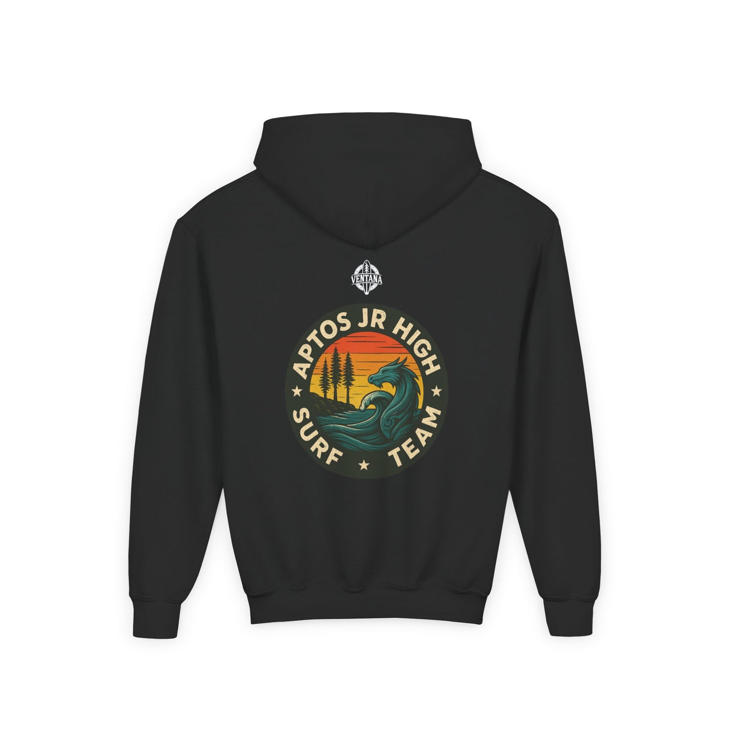 Aptos Jr High Surf Team Youth Pull-Over Hoodie - Heavy Blend Sweatshirt