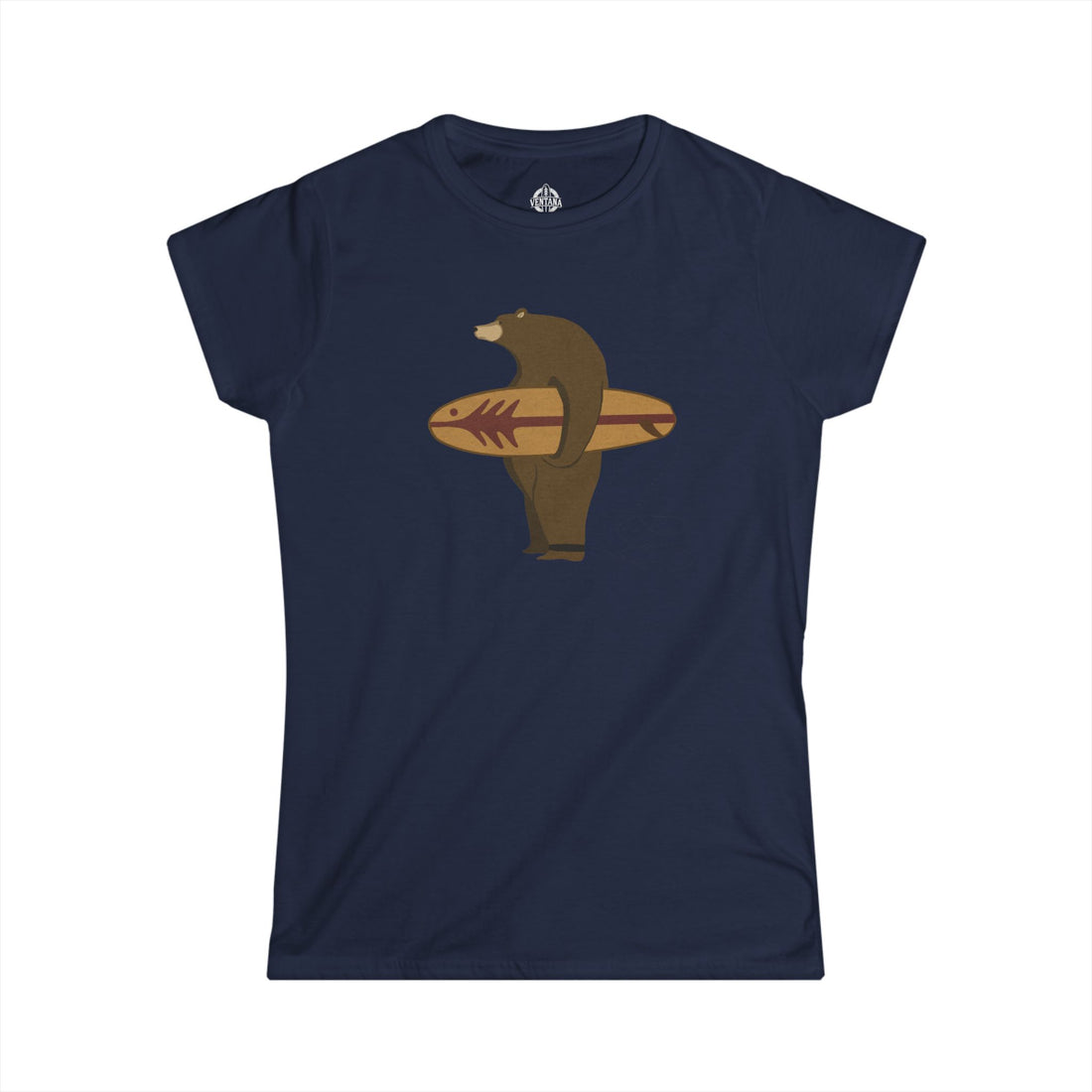Surfing Grizzly Bear by Fabian Lavater - Women&