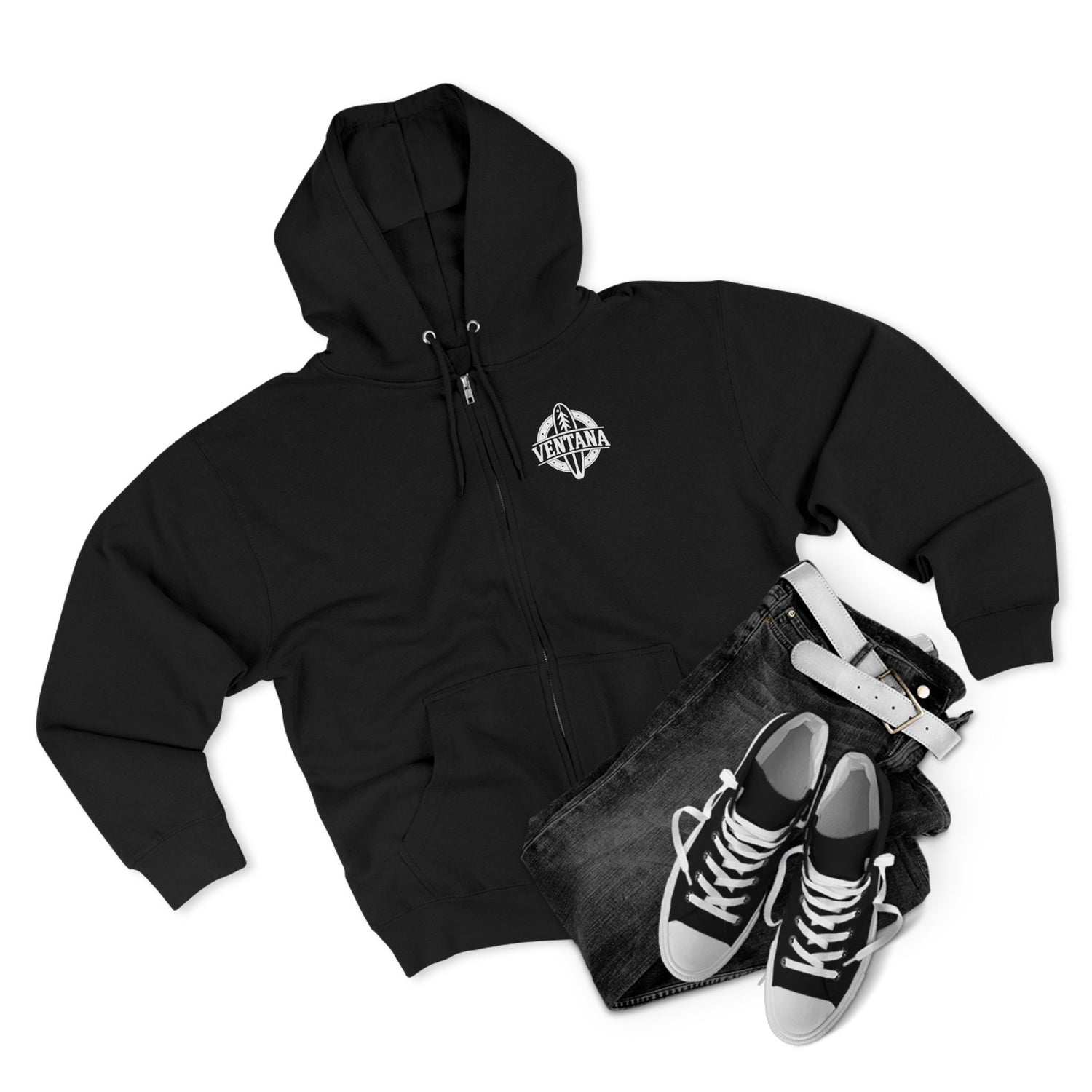 Ventana Marine Life by Lili Arnold Unisex - Zip Cotton Blend Fleece Hoodie