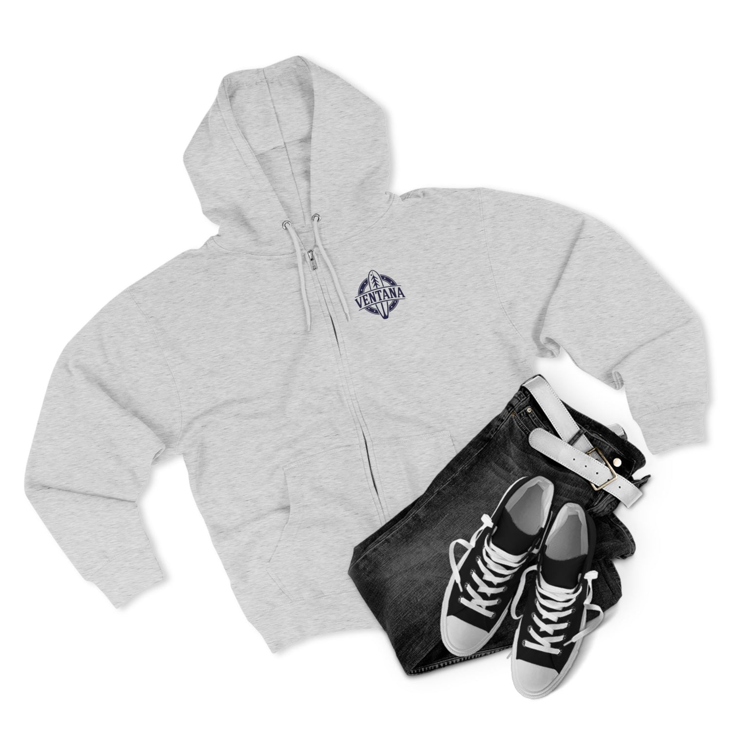 Ventana Marine Life by Lili Arnold Unisex - Zip Cotton Blend Fleece Hoodie