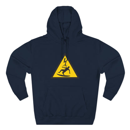 Electric Surfer Unisex - Pull-Over Cotton Blend Fleece Hoodie