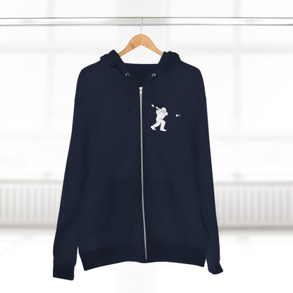 Ventana Sluggersquatch Unisex - Zip Cotton Blend Fleece Hoodie
