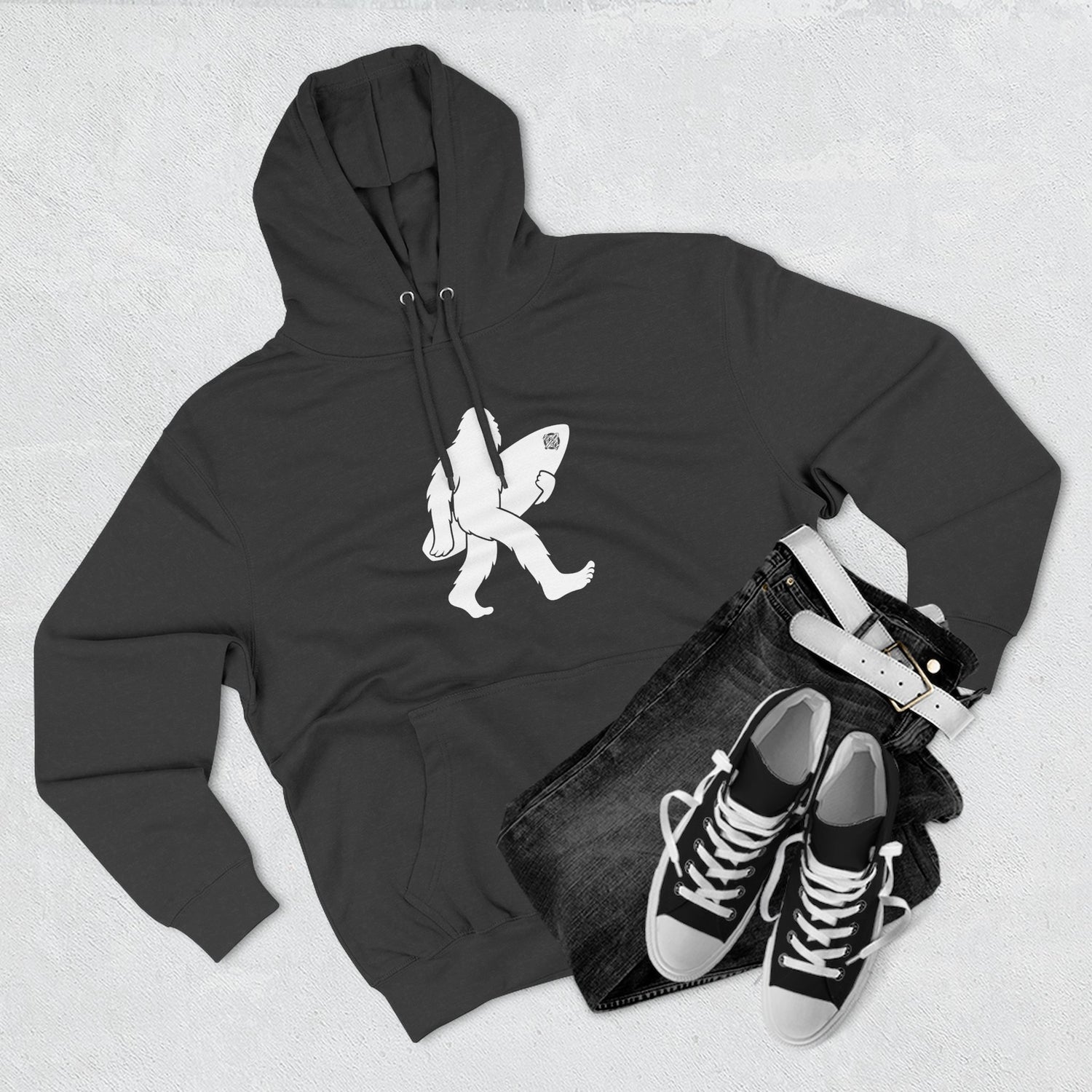 Ventana Surfsquatch Unisex - Pull-Over Cotton Blend Fleece Hoodie