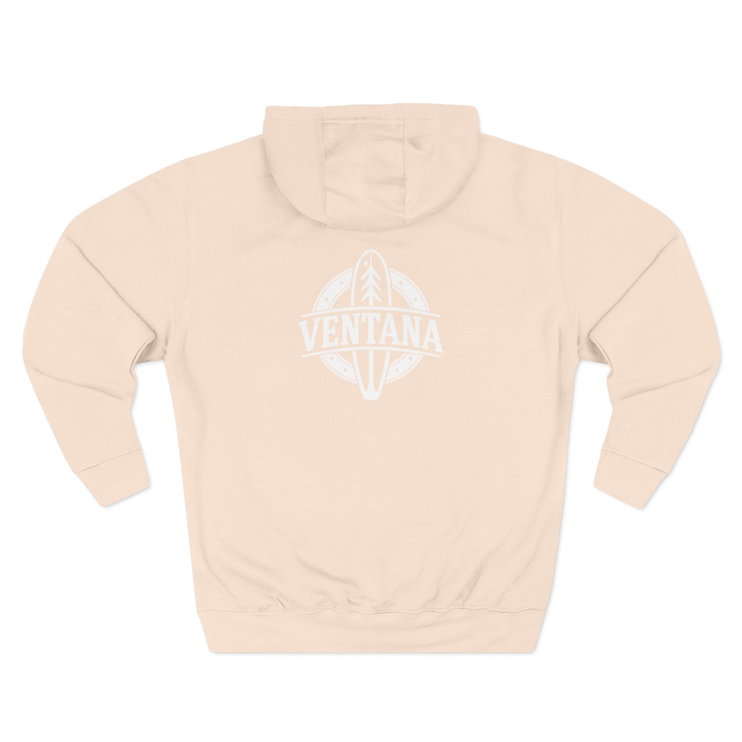 Ventana Treefish Logo - Pull-Over Cotton Blend Fleece Hoodie