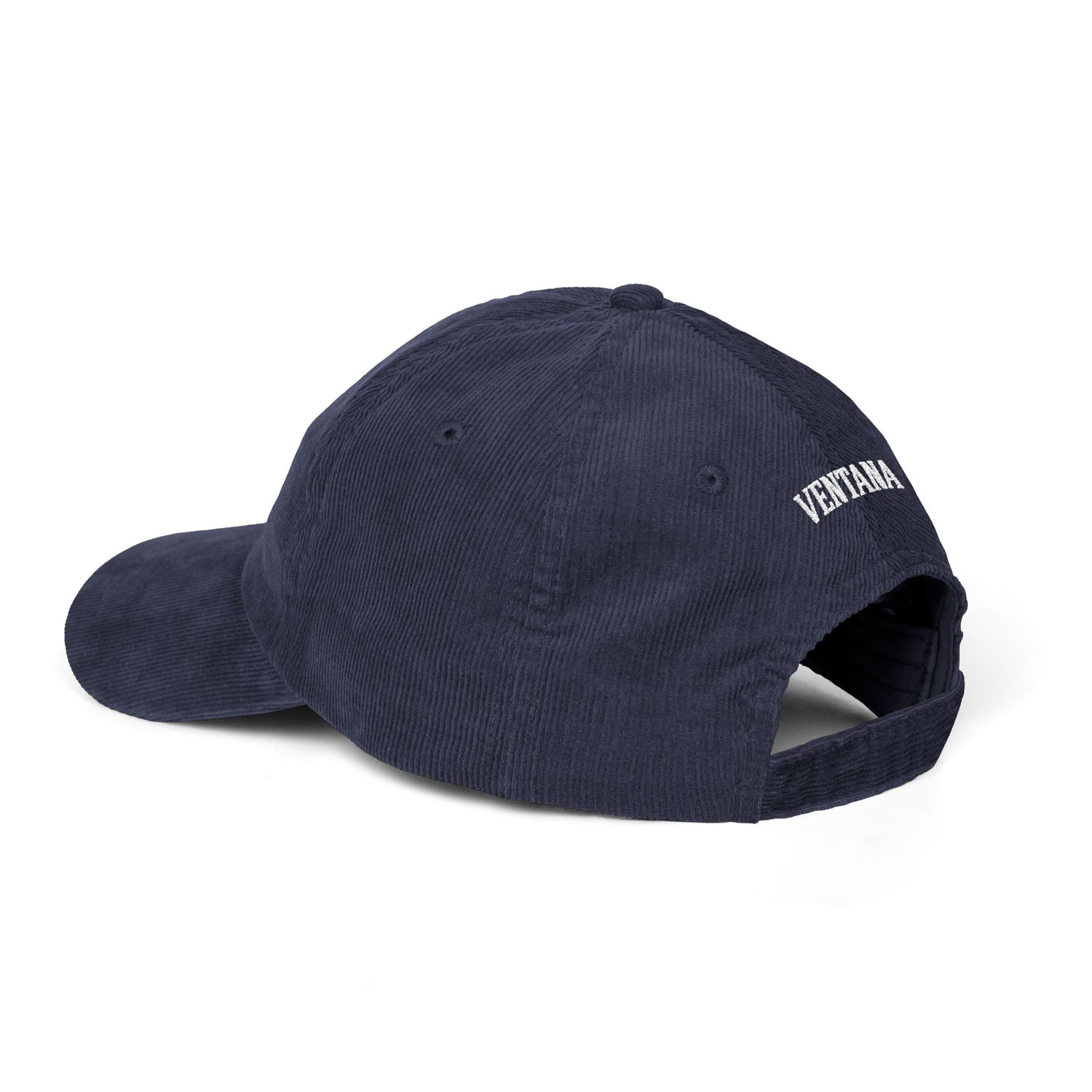 Ventana Three Board Embroidered Corduroy Cap - 100% Cotton
