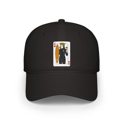 Queen of Hearts Surfer - 100% Cotton Baseball Cap