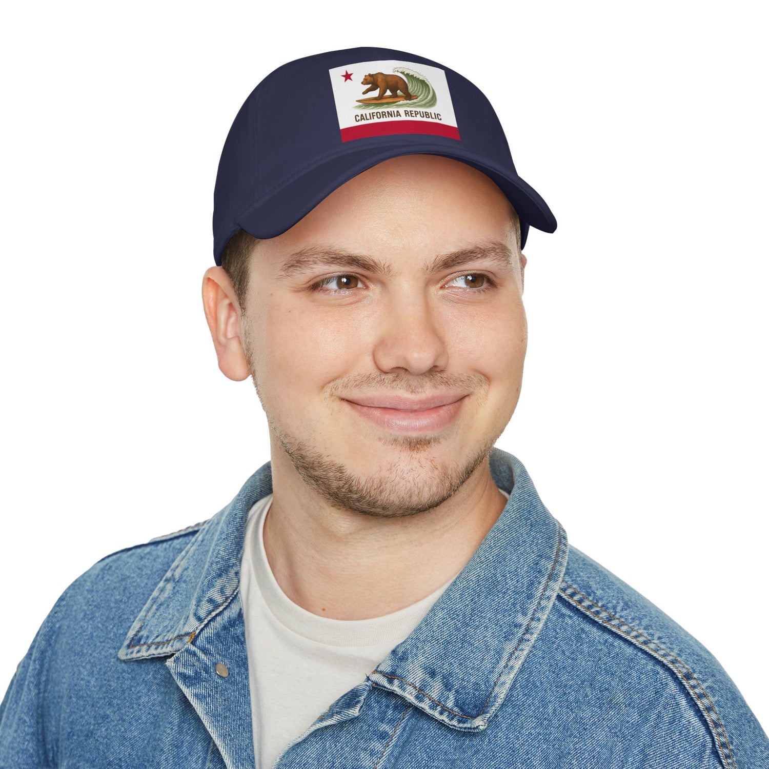 California Surfing Bear Flag Unisex - 100% Cotton Baseball Cap