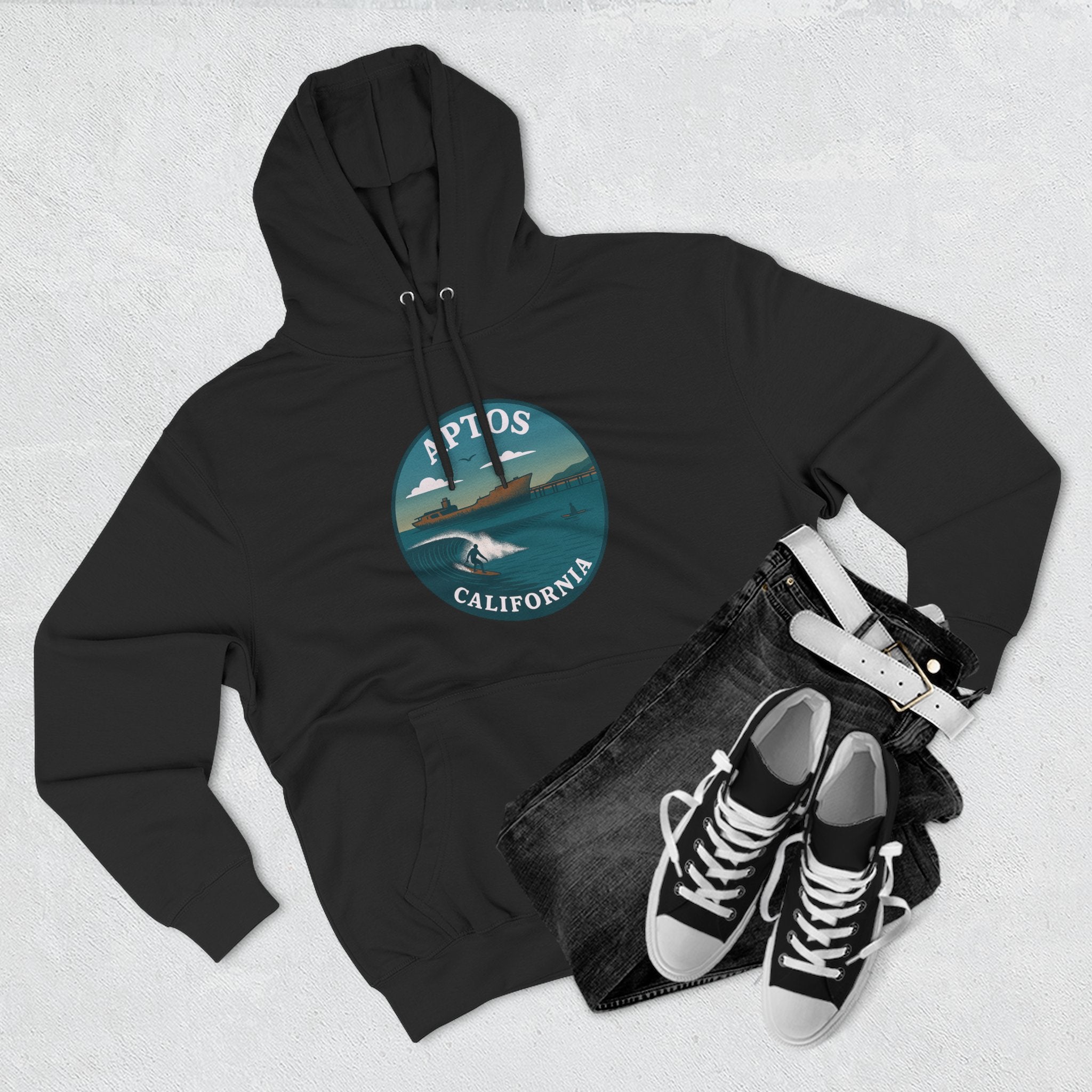 Aptos California Classic Unisex - Pull-Over Cotton Blend Fleece Hoodie