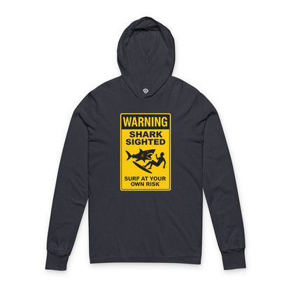 Shark Sighted Team Unisex - Cotton Long Sleeve Hooded T-Shirt