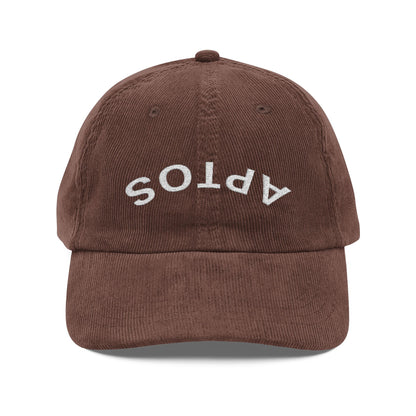 Aptos California Upside Down Embroidered Corduroy Cap - 100% Cotton