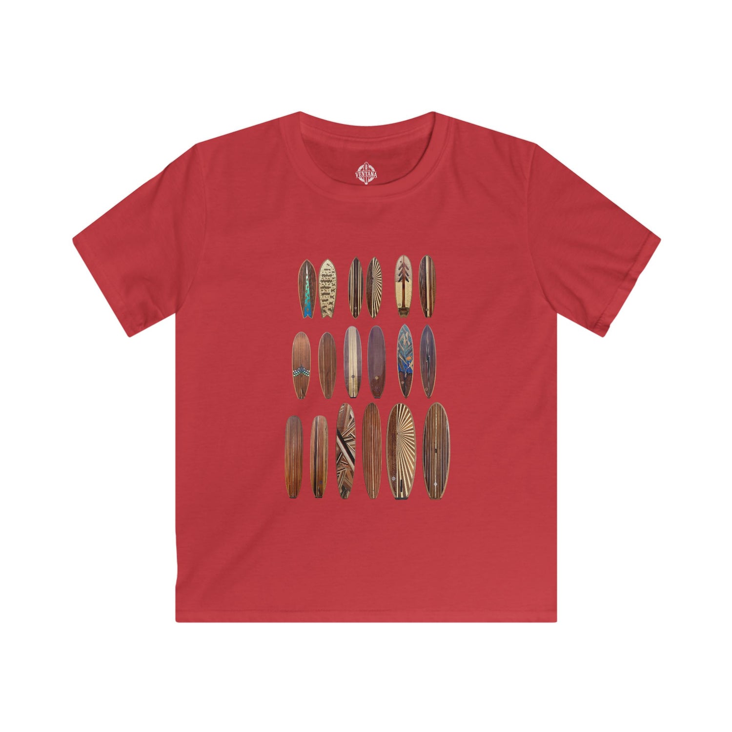 Ventana Wooden Surfboards Kids - Soft Style U.S. Cotton T-Shirt