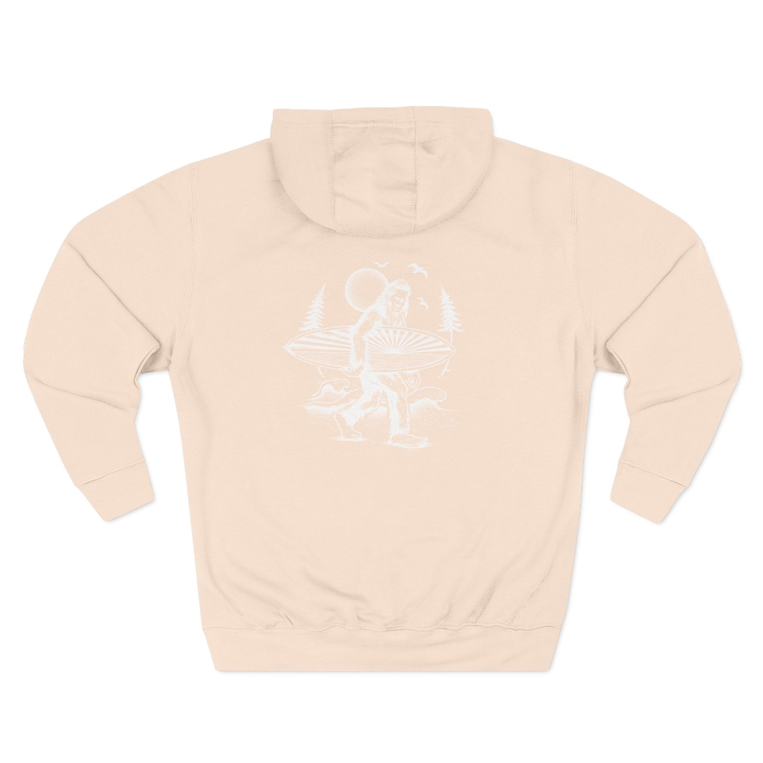 Ventana Surfsquatch by Thiago Bianchini Unisex - Pull-Over Cotton Blend Fleece Hoodie