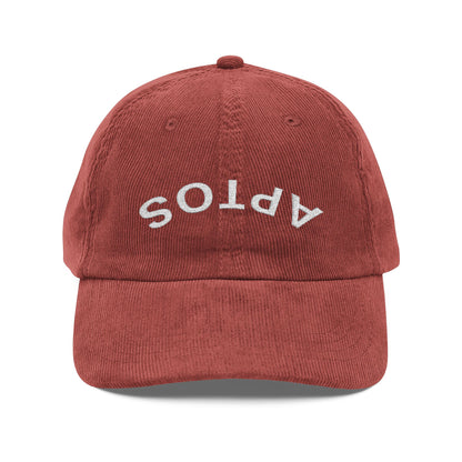 Aptos California Upside Down Embroidered Corduroy Cap - 100% Cotton