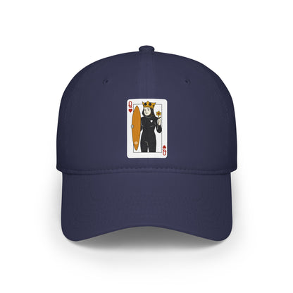 Queen of Hearts Surfer - 100% Cotton Baseball Cap
