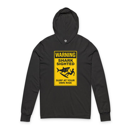 Shark Sighted Team Unisex - Cotton Long Sleeve Hooded T-Shirt