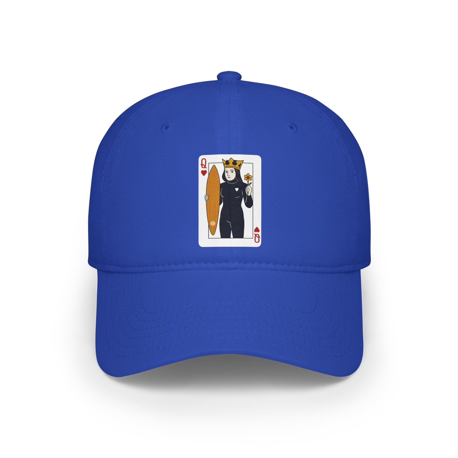 Queen of Hearts Surfer - 100% Cotton Baseball Cap