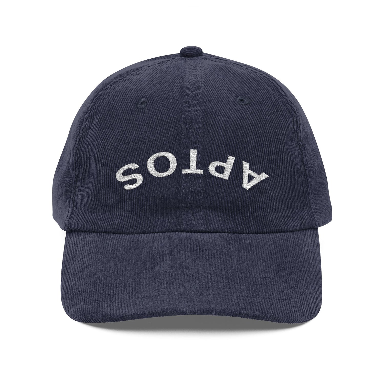 Aptos California Upside Down Embroidered Corduroy Cap - 100% Cotton