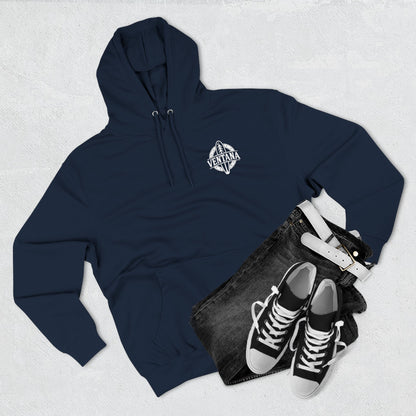 Ventana Treefish Logo - Pull-Over Cotton Blend Fleece Hoodie
