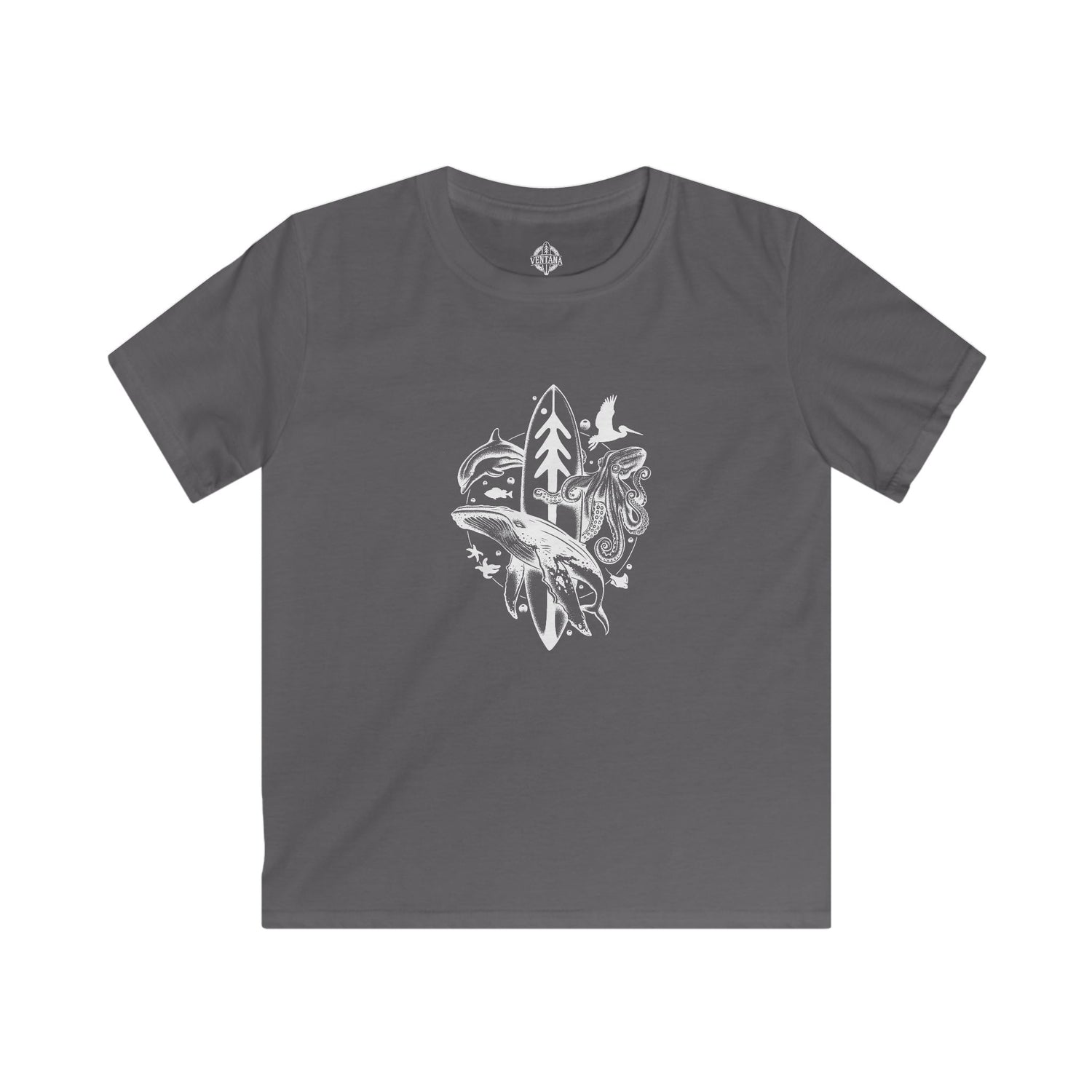 Ventana Monterey Bay by Thiago Bianchini Kids - Soft Style U.S. Cotton T-Shirt