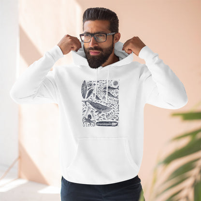 Ventana Marine Life by Lili Arnold Unisex - Pull-Over Cotton Blend Fleece Hoodie