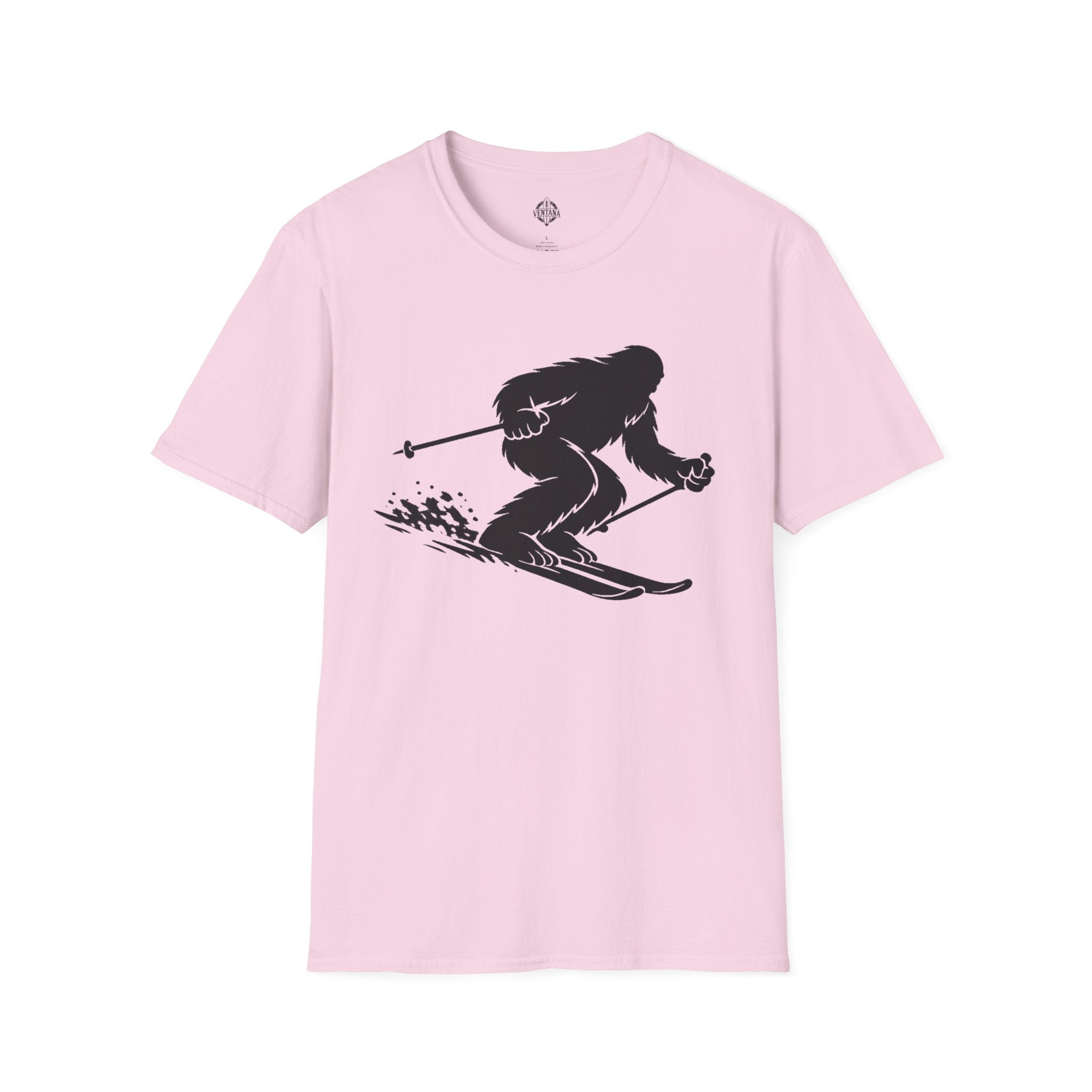 Ventana Shreddy Yeti Ski Unisex - U.S. Cotton T-Shirt