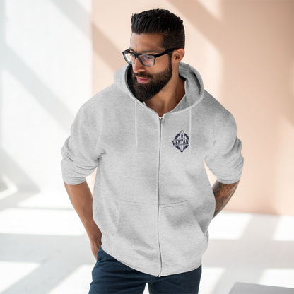 Ventana Marine Life by Lili Arnold Unisex - Zip Cotton Blend Fleece Hoodie