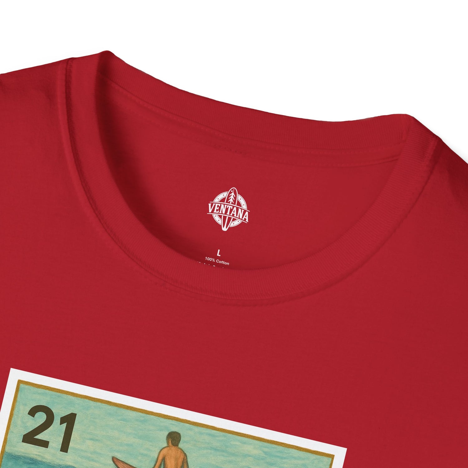 Shark Lotería Unisex - Soft Style U.S. Cotton T-Shirt (El Tiburón)
