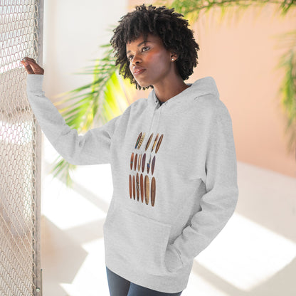 Ventana Wooden Surfboards Unisex - Pull-Over Cotton Blend Fleece Hoodie