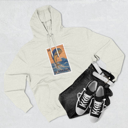 Dorado Lotería Unisex - Pull-Over Cotton Blend Fleece Hoodie (El Dorado)