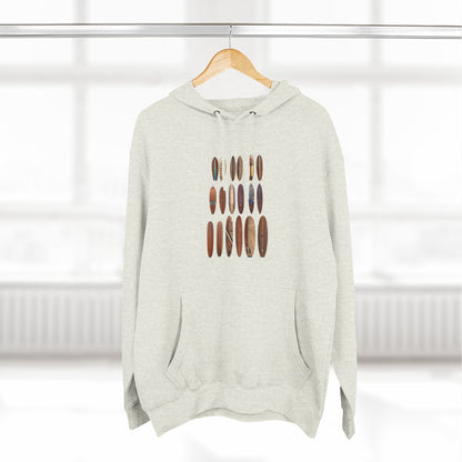 Ventana Wooden Surfboards Unisex - Pull-Over Cotton Blend Fleece Hoodie