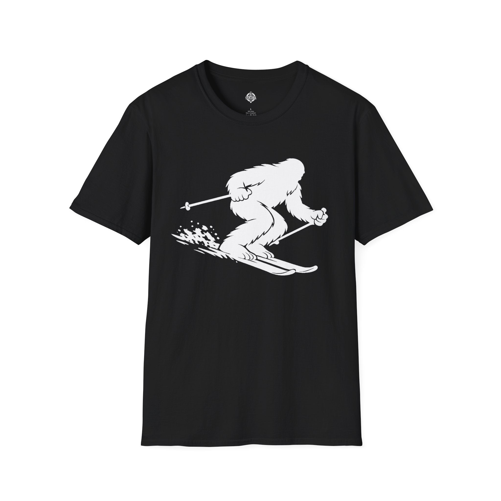 Ventana Shreddy Yeti Ski Unisex - U.S. Cotton T-Shirt