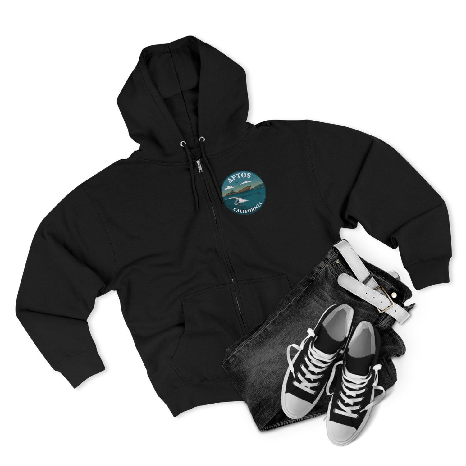 Aptos California Classic Unisex - Zip Cotton Blend Fleece Hoodie