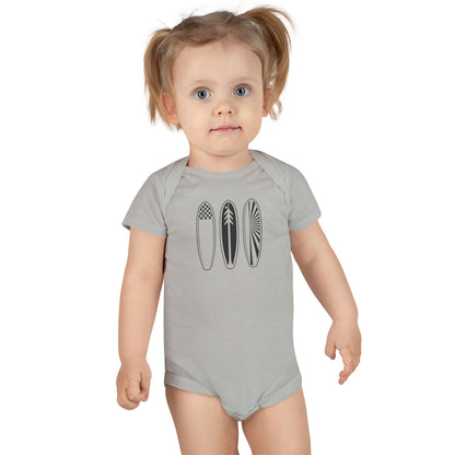 Ventana Three Board - Baby Short Sleeve 100% Cotton Onesie