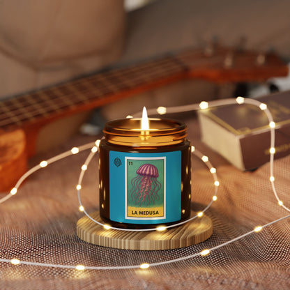Sea Jelly Lotería - Scented Soy Candle (La Medusa)