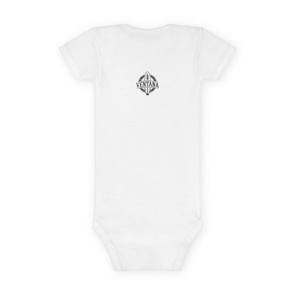 Queen of Hearts Surfer - Baby Short Sleeve 100% Cotton Onesie