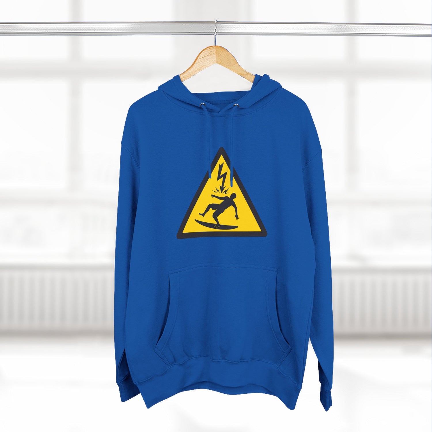 Electric Surfer Unisex - Pull-Over Cotton Blend Fleece Hoodie
