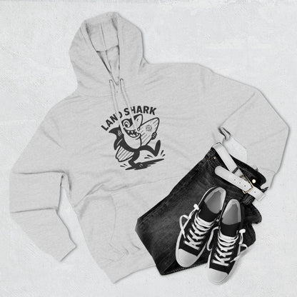 Land Shark Unisex - Pull-Over Cotton Blend Fleece Hoodie