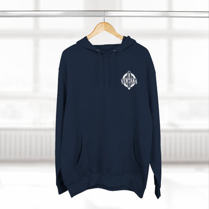 Ventana Surfsquatch by Thiago Bianchini Unisex - Pull-Over Cotton Blend Fleece Hoodie