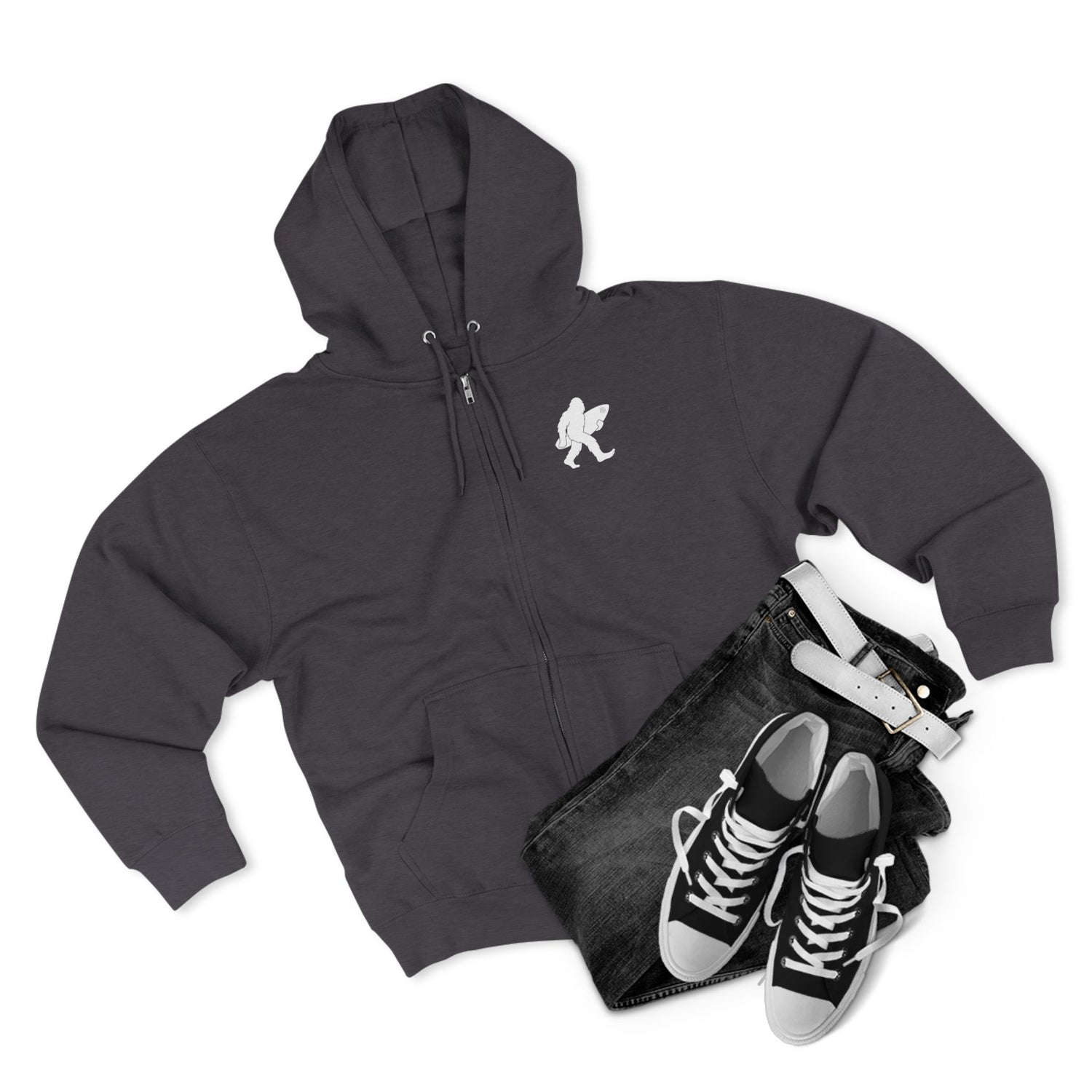 Ventana Surfsquatch Unisex - Zip Cotton Blend Fleece Hoodie