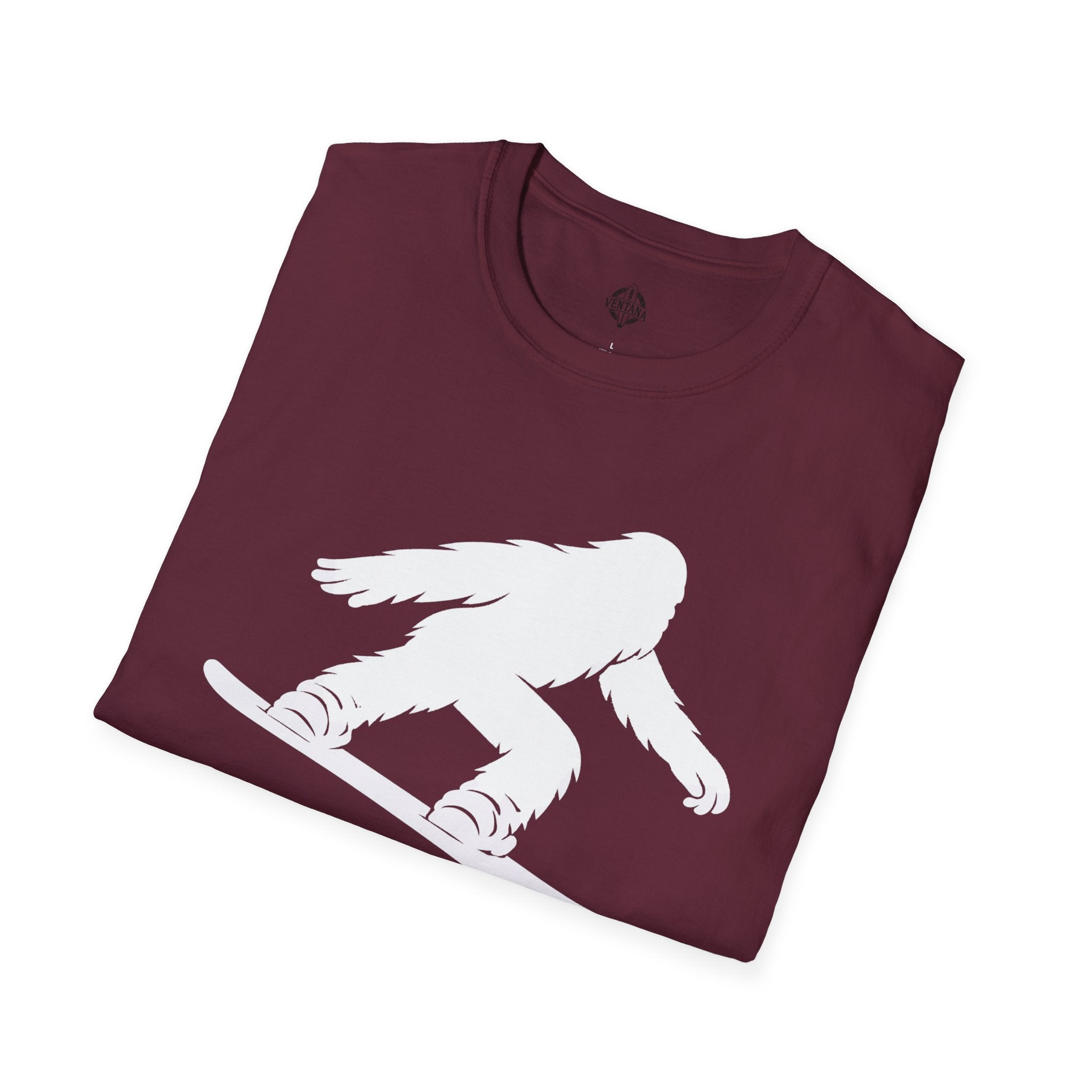 Ventana Shreddy Yeti Snowboard Unisex - U.S. Cotton T-Shirt