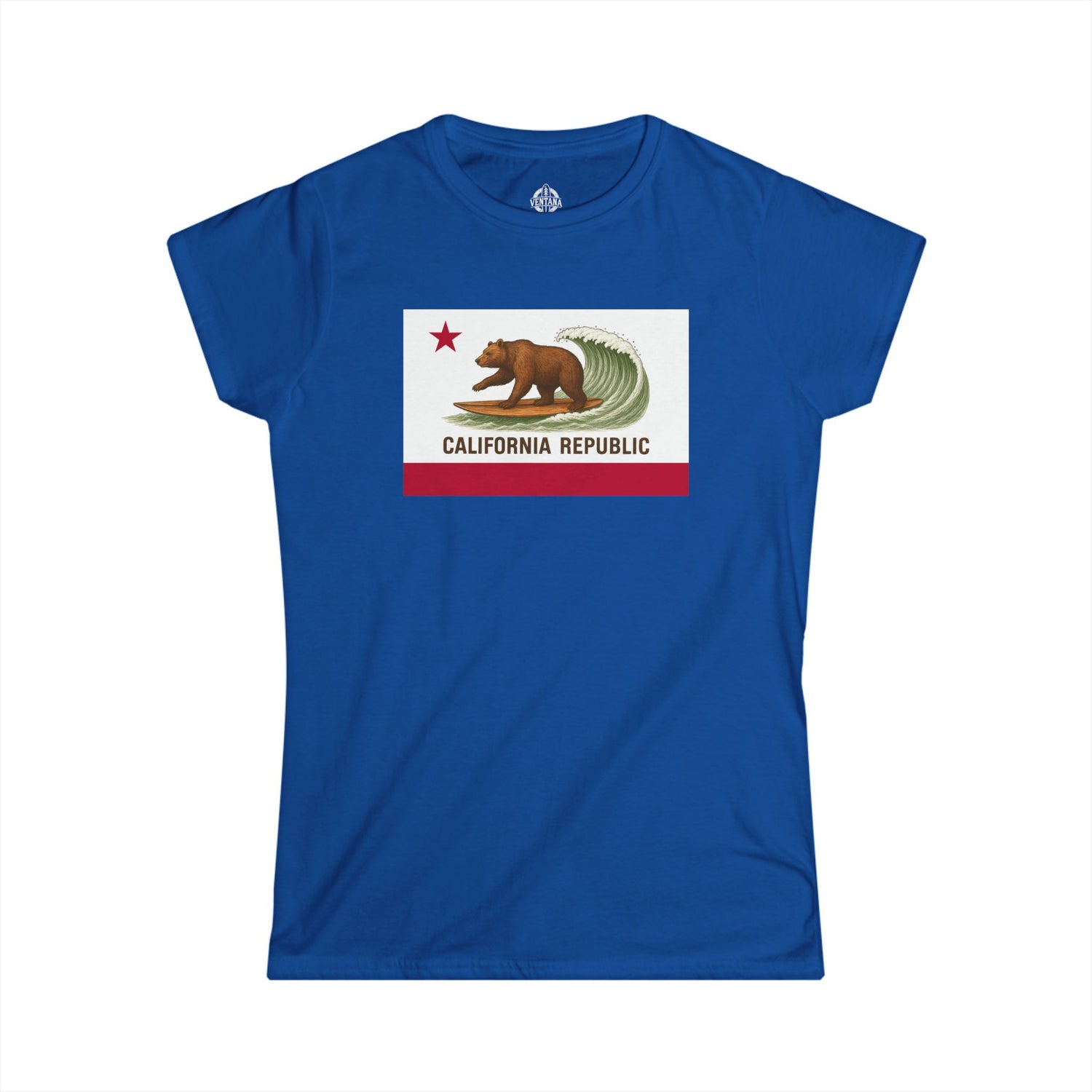 California Surfing Bear Flag Women&
