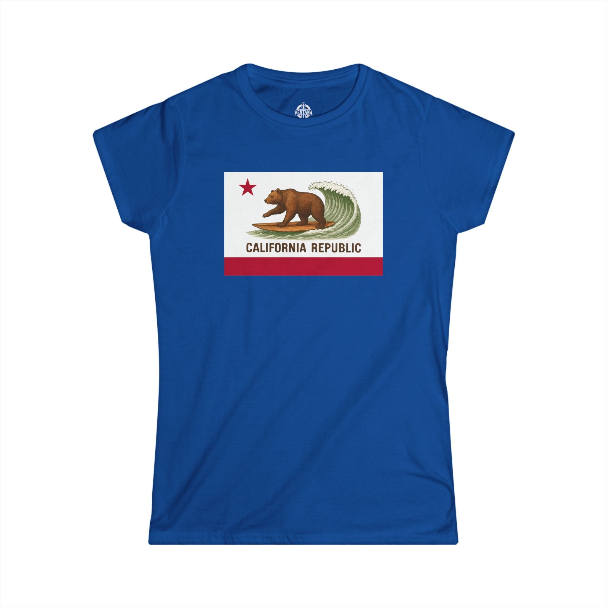 California Surfing Bear Flag Women&