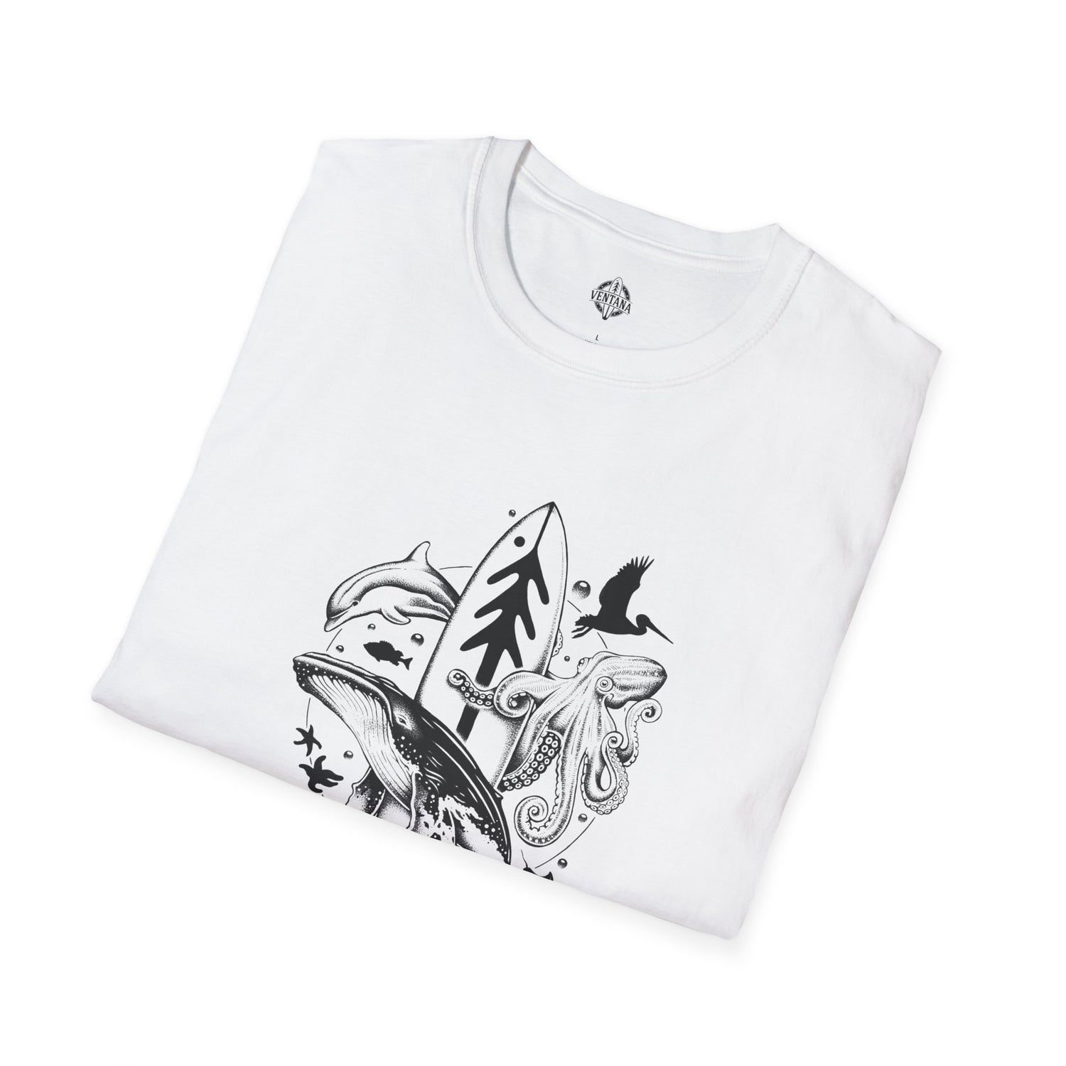 Ventana Monterey Bay by Thiago Bianchini Unisex - Soft Style U.S. Cotton T-Shirt