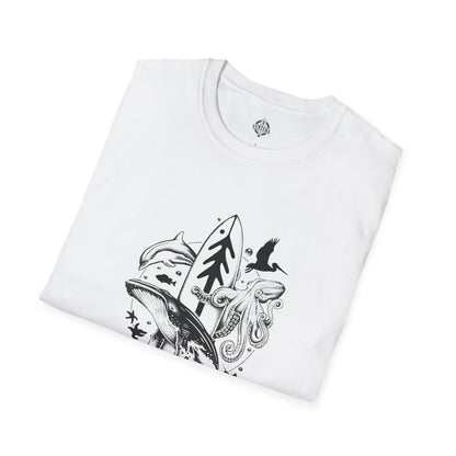 Ventana Monterey Bay by Thiago Bianchini Unisex - Soft Style U.S. Cotton T-Shirt