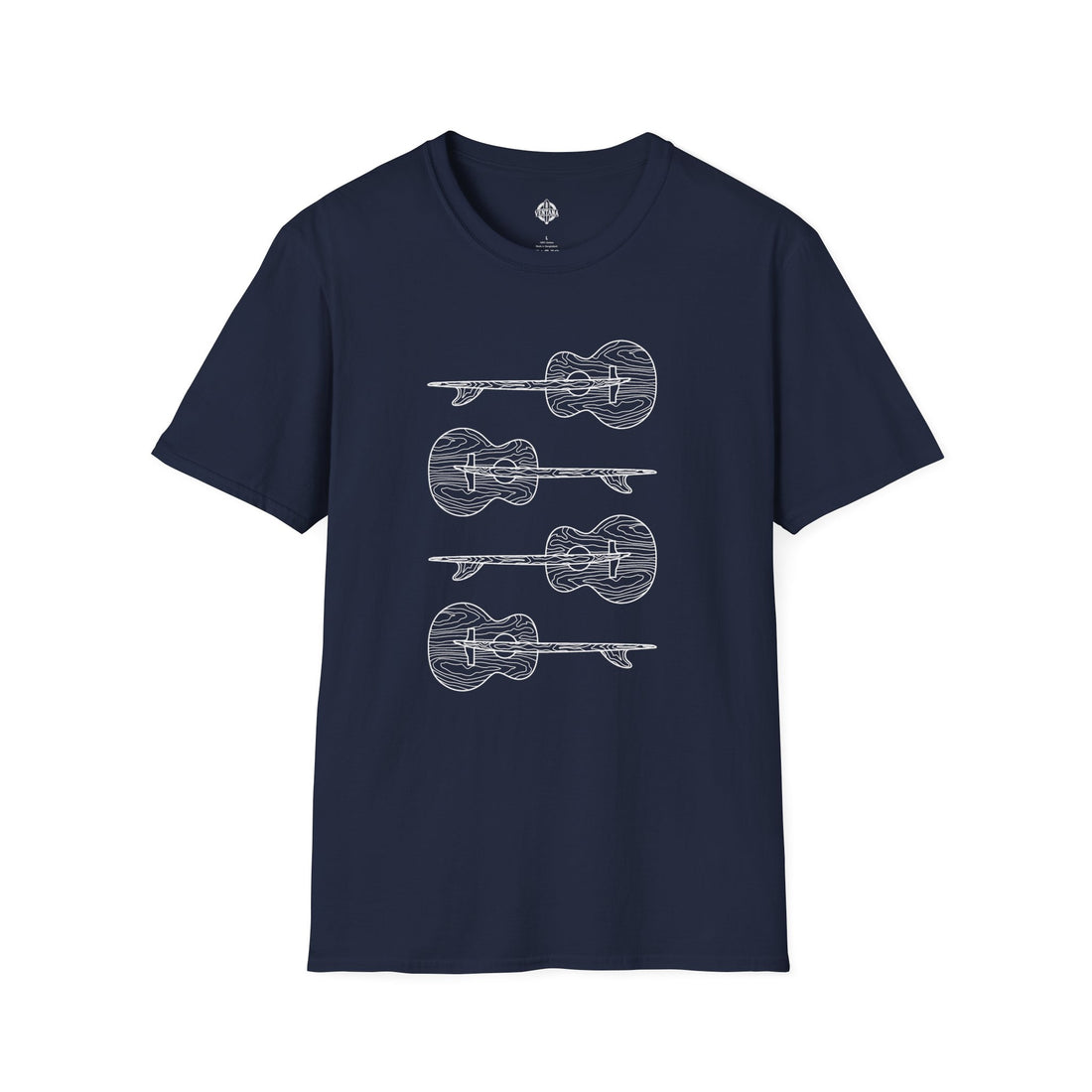 Ventana Santa Cruz Guitar Collab Unisex - Soft Style U.S. Cotton T-Shirt
