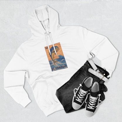 Dorado Lotería Unisex - Pull-Over Cotton Blend Fleece Hoodie (El Dorado)